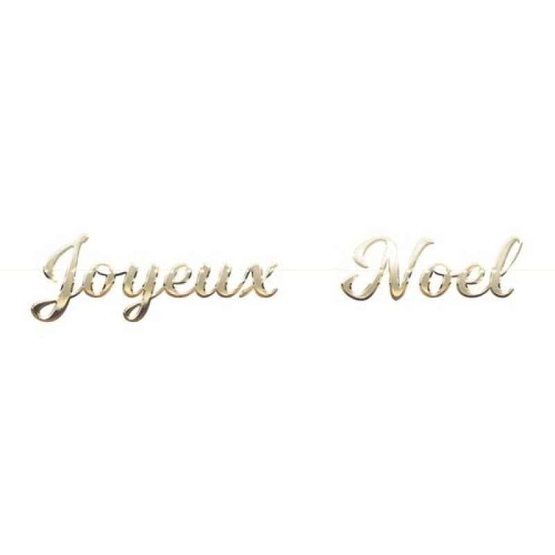 GUIRLANDE LETTRES JOYEUX NOEL OR