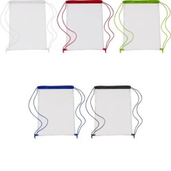 Sac à dos translucide en pvc.