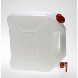 Jerrican alimentaire 20 litres avec robinet polyéthylène 38 x 17 cm x 38 cm