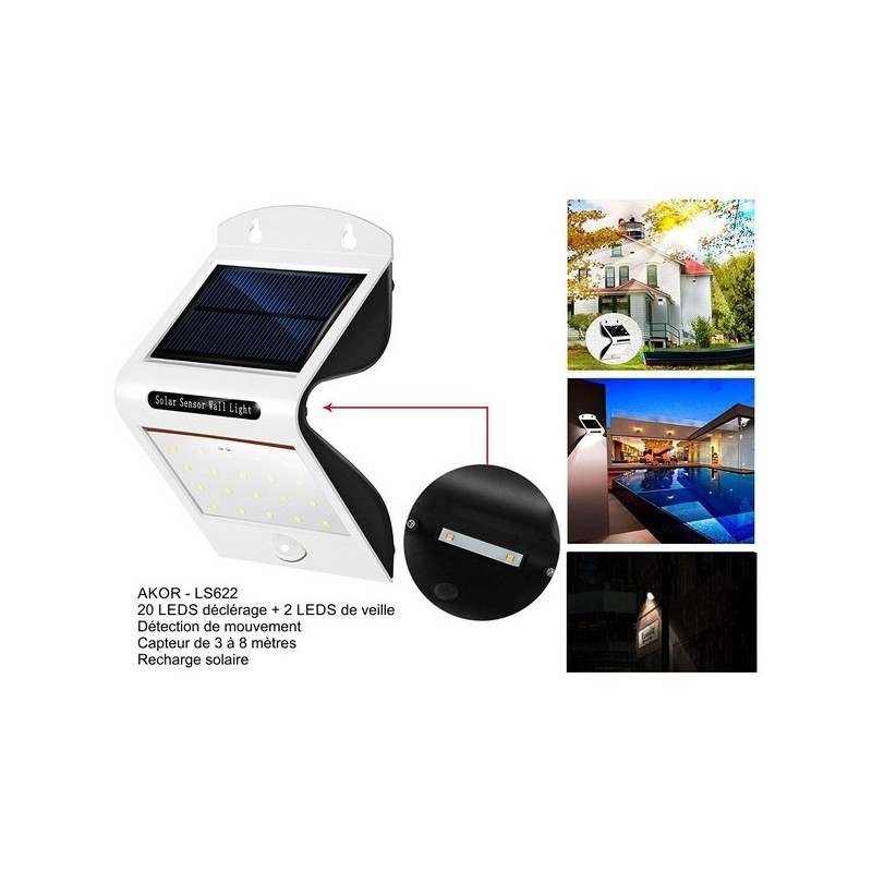 Lampe LED solaire Design 22 LEDS