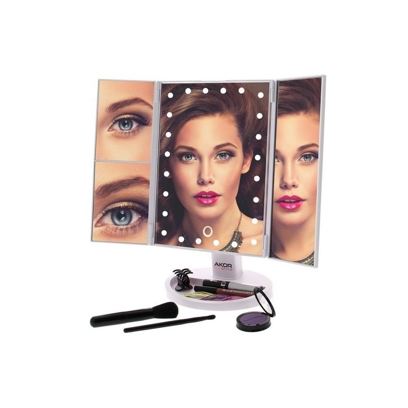 Miroir lumineux 2 volets