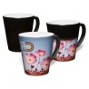 Mug évasé en céramique 320 ml thermo-révélateur (apparition du logo avec la chaleur)