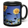 Mug noir 300 ml avec impression photo (quadri)