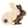 Boîte Lapin garnie de /- 41petits oeufs assortis