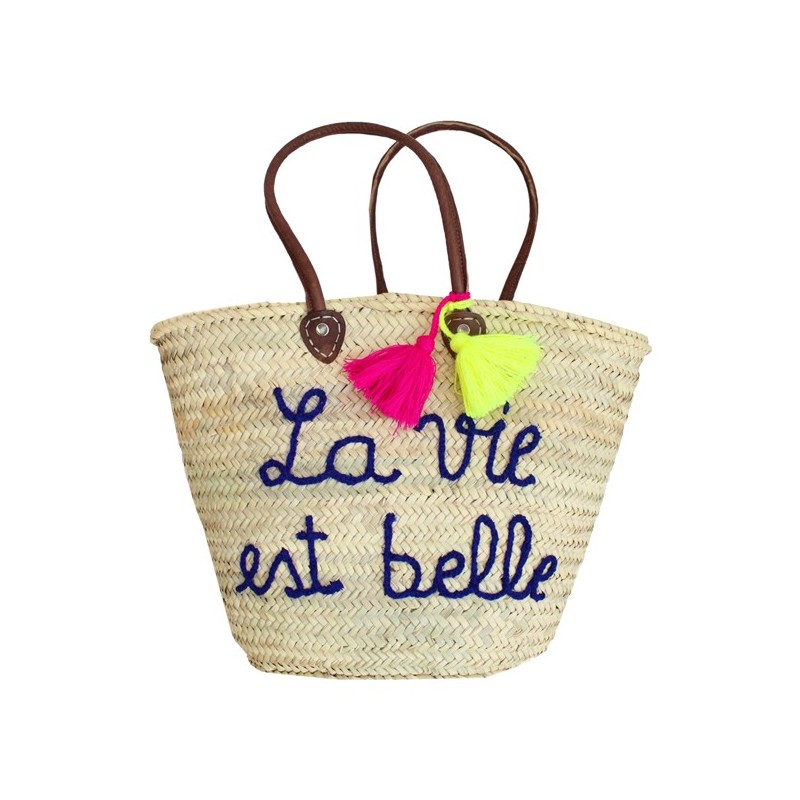 Panier brodé