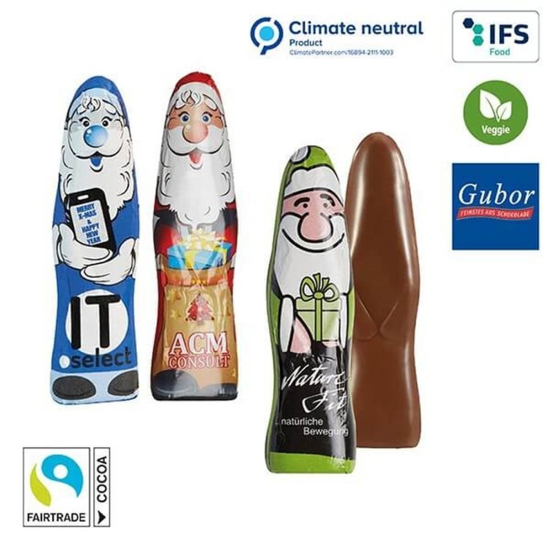 Mini père noël en chocolat