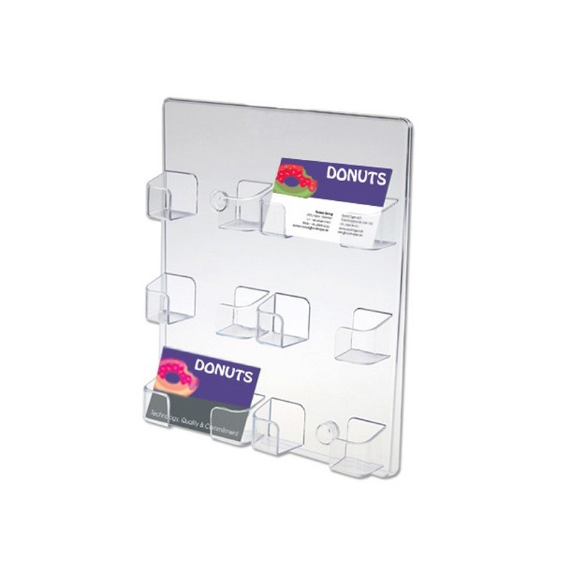 Porte-Carte Visite Mural 6 x Cases Largeur