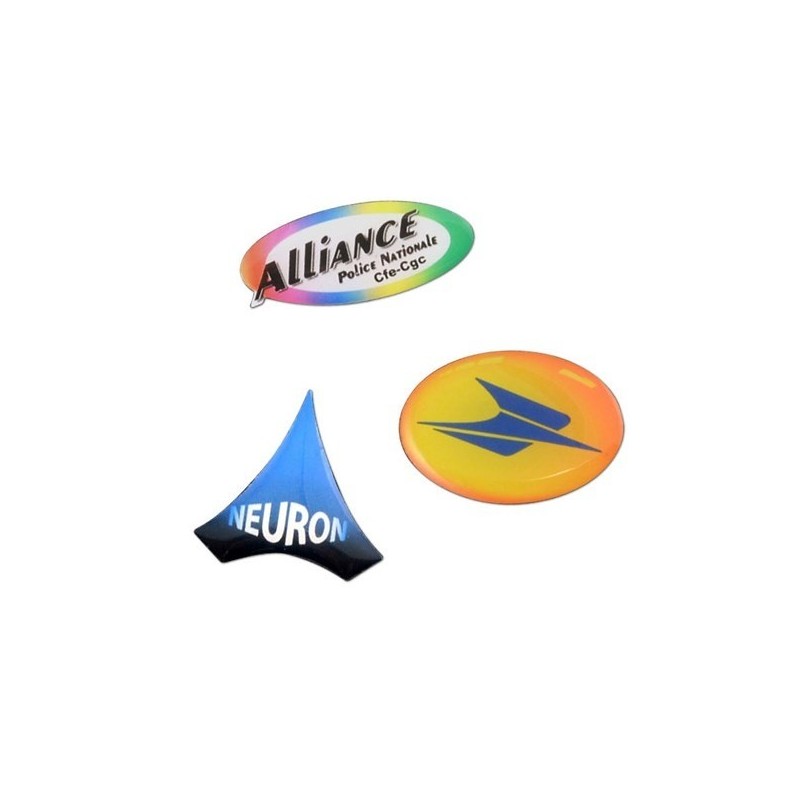 Pin's marquage quadri - Qualité photo - 25-29 mm