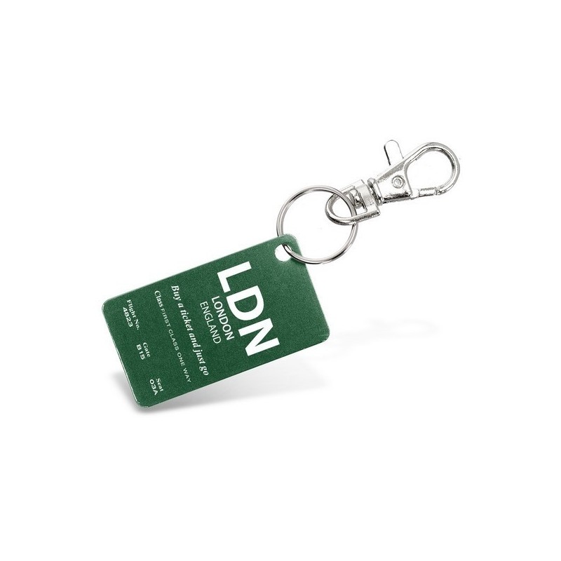 Porte-clés plaque aluminium - P.U.H.T sérigraphie 1 couleur