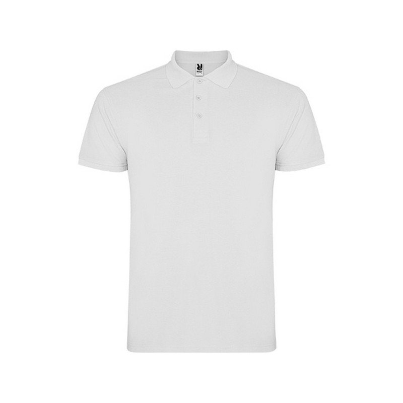 Polo homme manches courtes  STAR (Blanc, Tailles enfants)