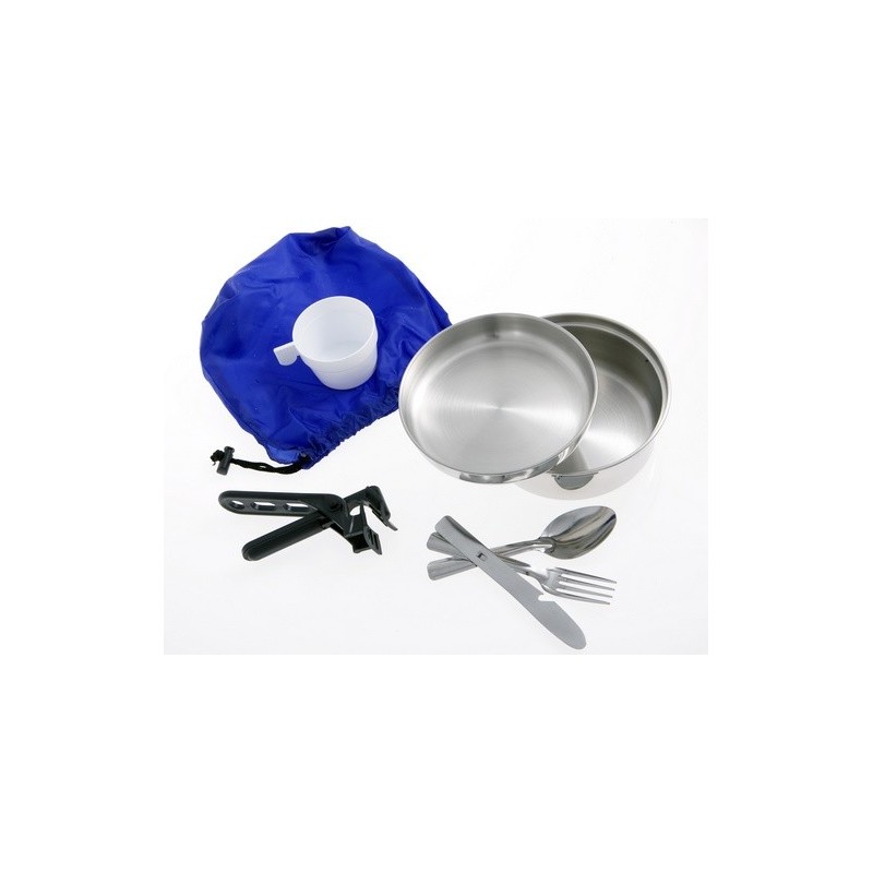 Popote scout 1 personne inox 80 mm ø 170 mm