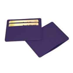 Porte-cartes slim anti-RFiD en simili de couleur