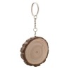 Porte-clés rond avec écorce