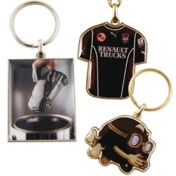 Porte-clés métal quadri premium 30mm