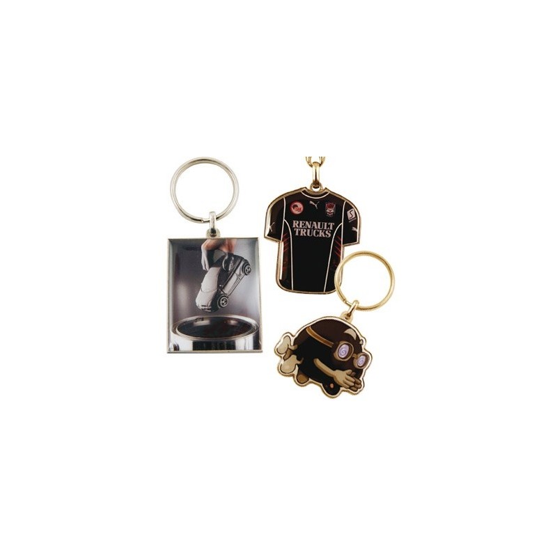 Porte-clés métal quadri premium 30mm