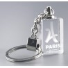 Porte-clefs rectangle en verre