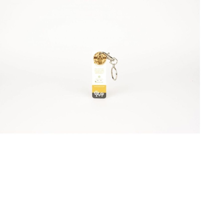 Jeton de caddie en bois