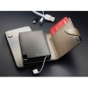 Portefeuille en cuir avec Powerbank 2500mAh