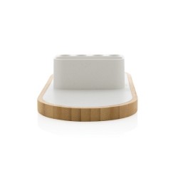 Chargeur 10W en plastique recyclé RCS et bambou FSC® Ontario