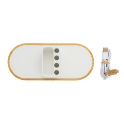 Chargeur 10W en plastique recyclé RCS et bambou FSC® Ontario