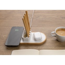 Chargeur 10W en plastique recyclé RCS et bambou FSC® Ontario