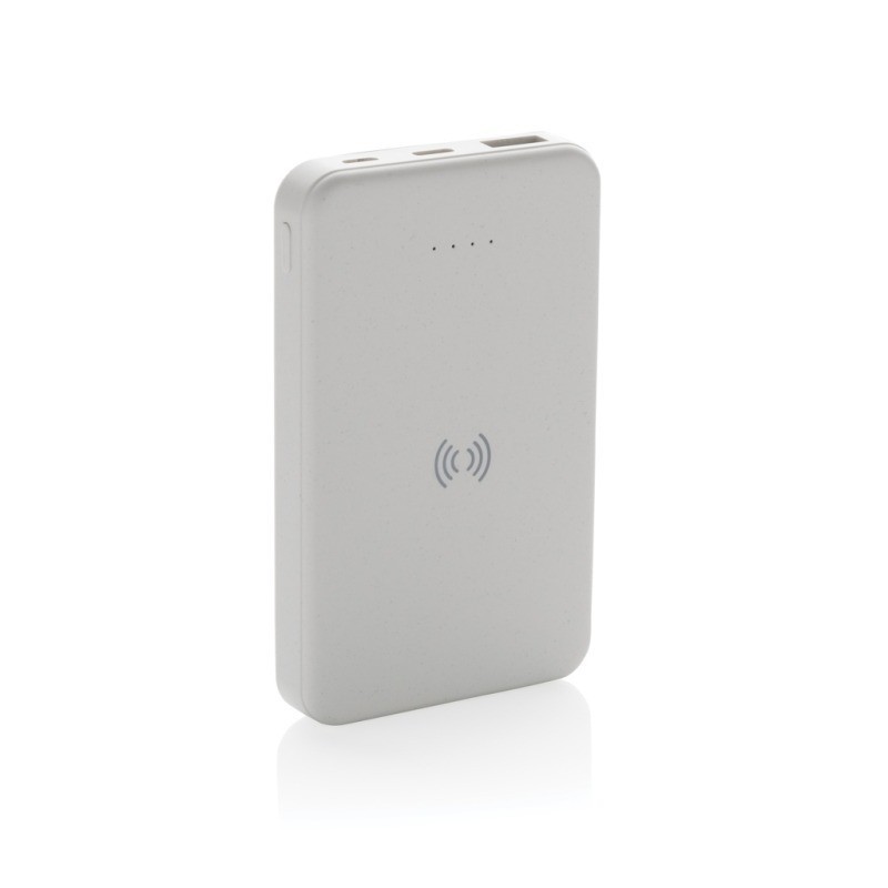 Powerbank 5000mAh avec induction 5W en plastique recyclé RCS