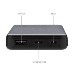 Powerbank 5000mAh avec induction 5W en plastique recyclé RCS