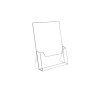 Porte Brochure Comptoir Cristal ECO 1 x 1/3.A4 (210x105 mm)