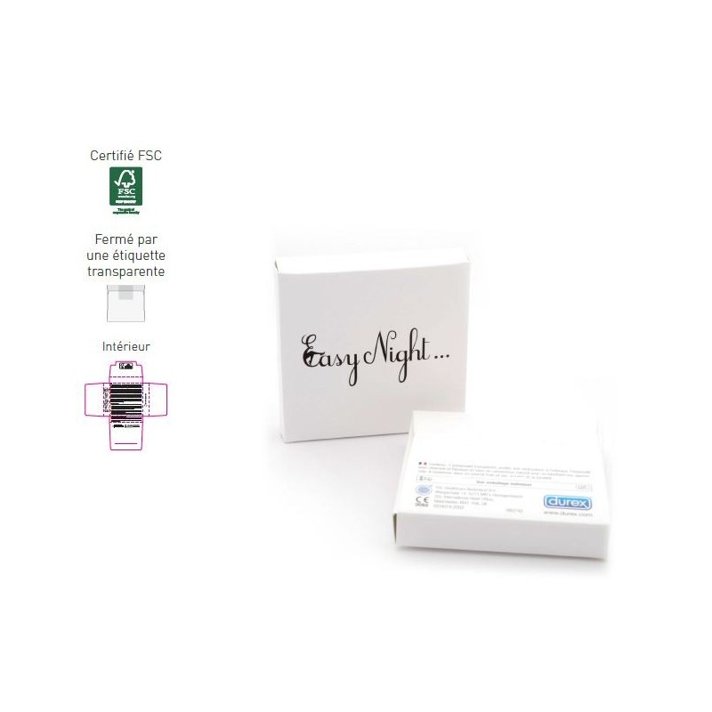 Pochette contenant 3 préservatifs