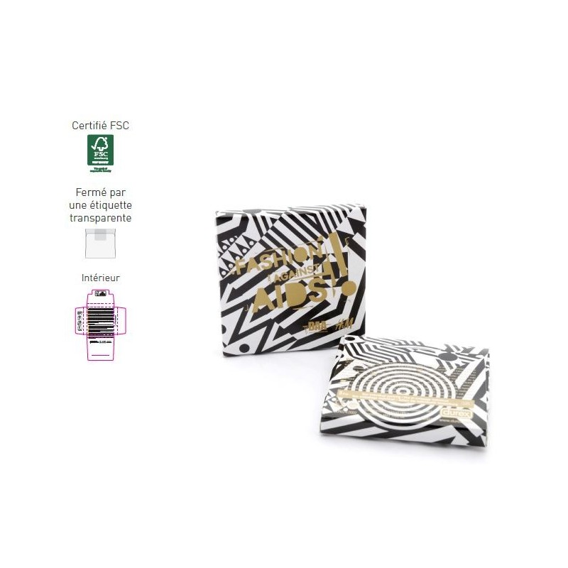 Pochette contenant 2 préservatifs