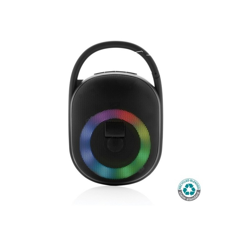 Enceinte clip Lightboom 5W en plastique recyclé RCS
