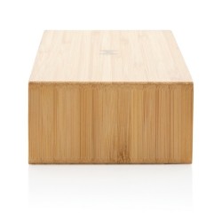 Réveil en bambou avec chargeur sans fil 5w