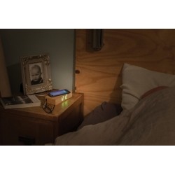 Réveil en bambou avec chargeur sans fil 5w