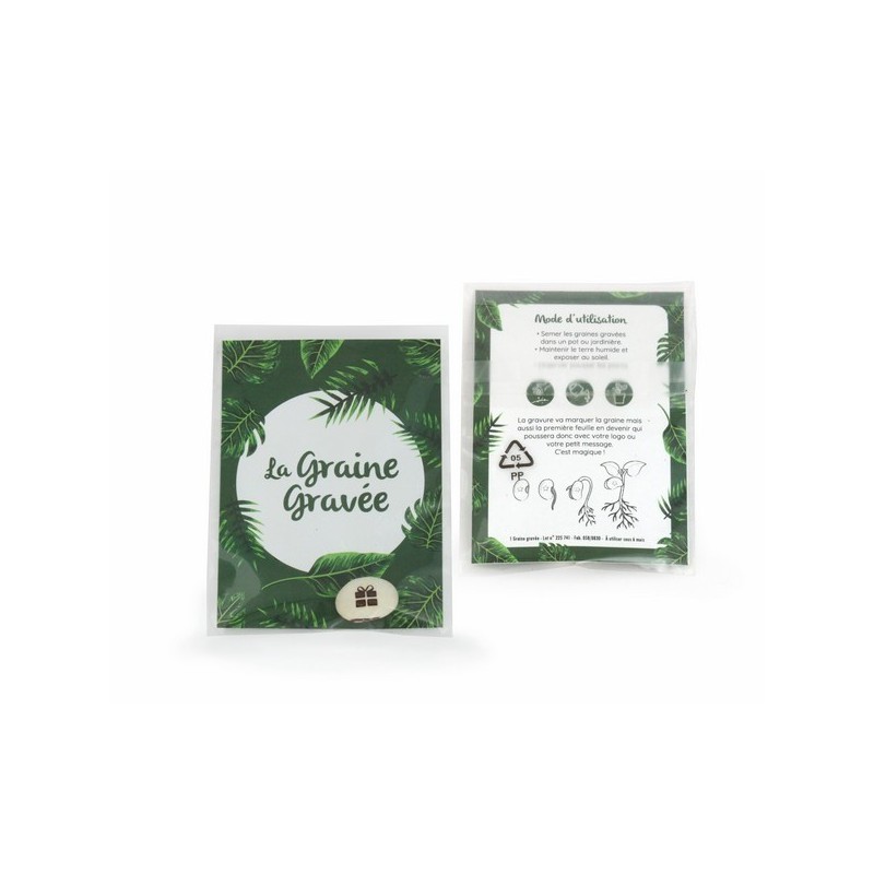 Graine gravée avec votre logo