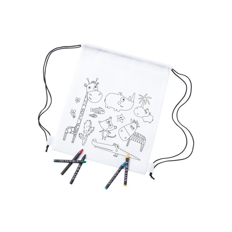 Wizzy Sac piscine à colorier avec cordelettes