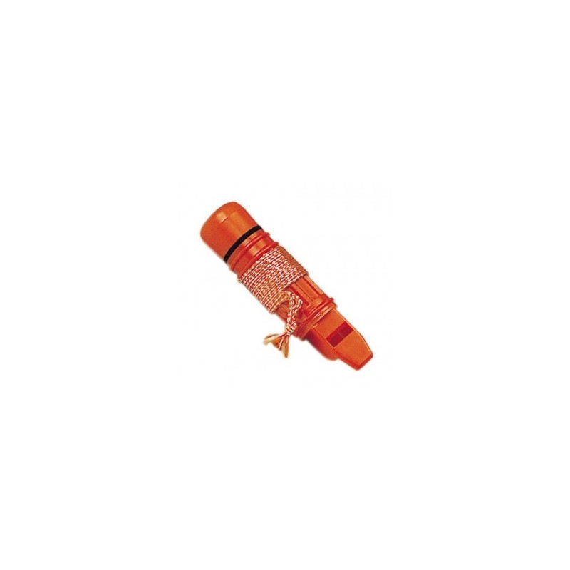 Sifflet de survie plastique 12cm