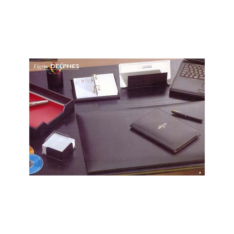 Sous main en cuir DERMIL avec rabat DELPHES - format 56 x 38