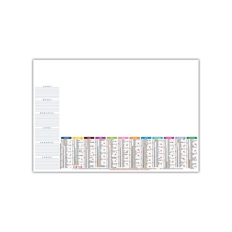 Sous main compose de 25 ou 40 feuillets sm l'annuel