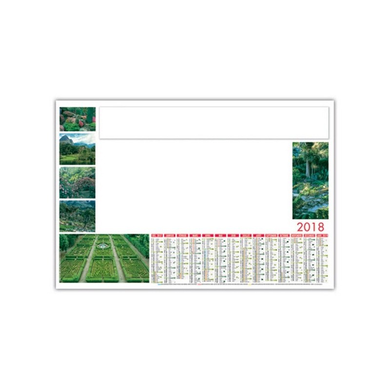 Sous main photos de jardins compose de 25 ou 40 feuillets