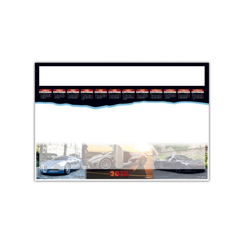 Sous main photos de voitures de sport de 25 ou 40 feuillets