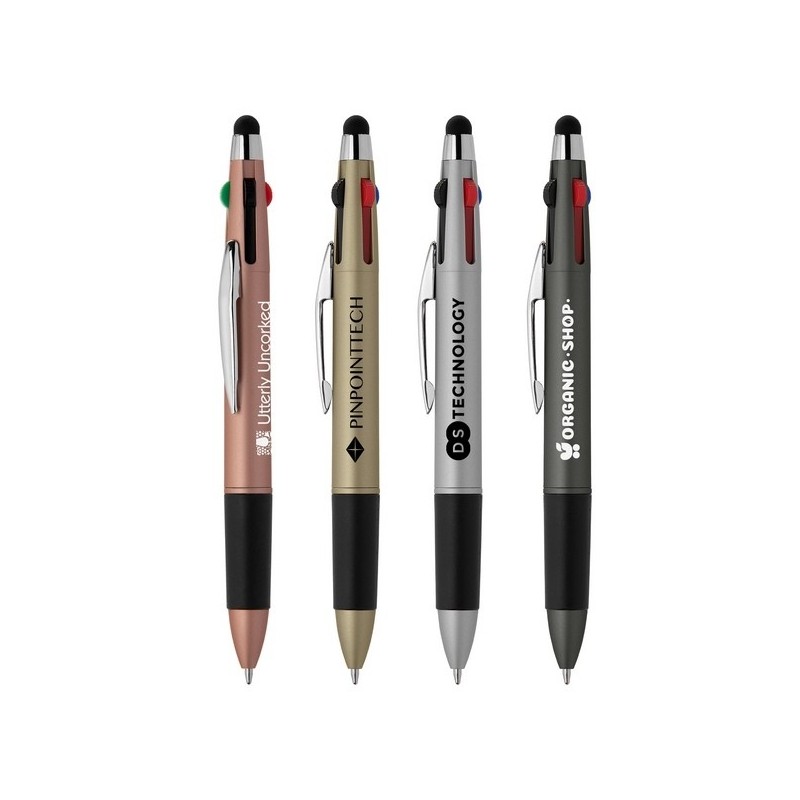 Stylo 4 couleurs avec stylet