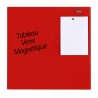 Tableau Affichage-Ecriture Verre Magnet 60x90cm Rouge