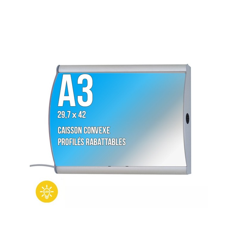 Totem Lumineux double-face 1700 x 700 mm (2 colis)