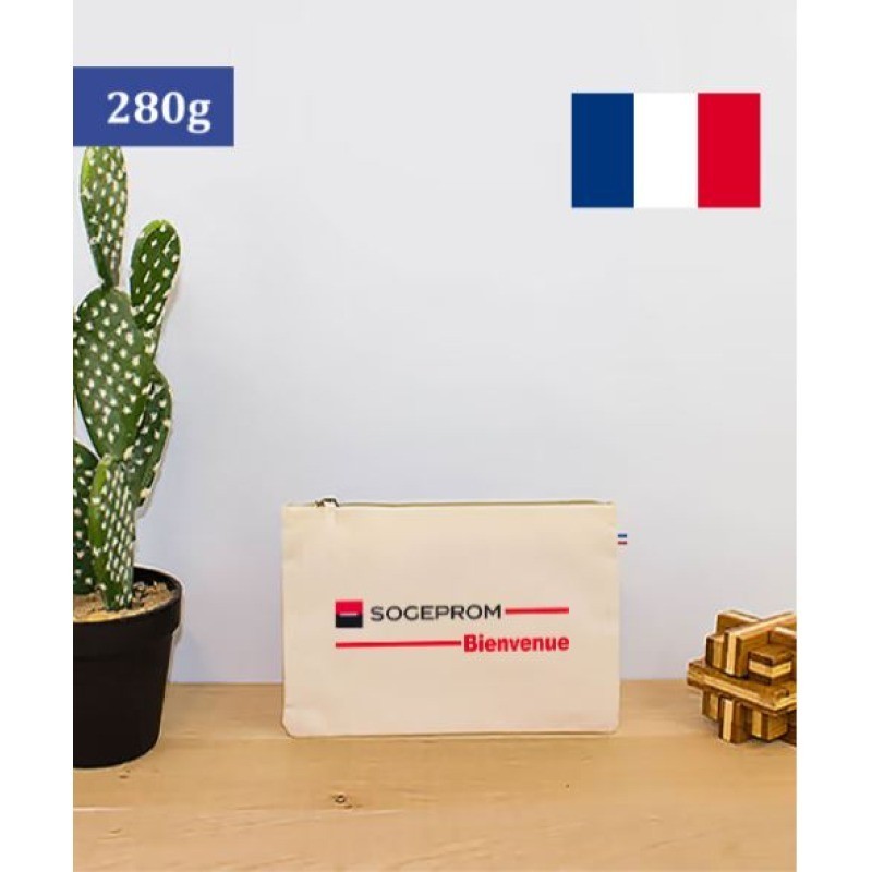 Trousse française 27x18 cm en coton 280g
