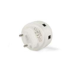 Chargeur mural double-USB avec veilleuse NOTTO