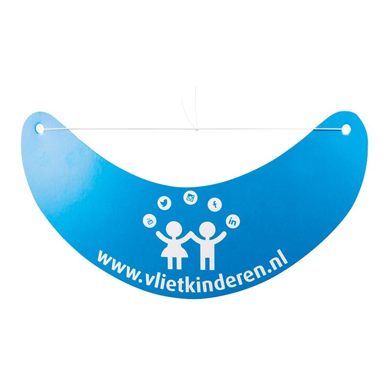 Visière en carton banane