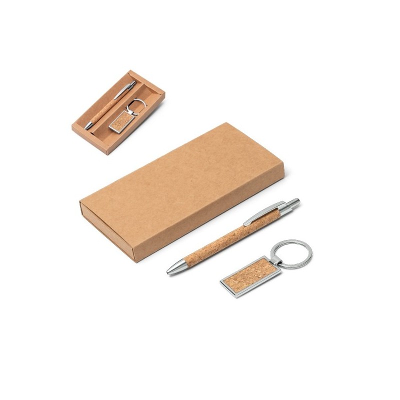 Ensemble stylo et porte-clés