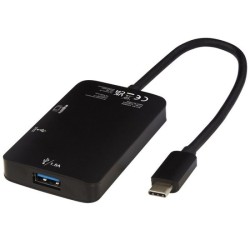 Adaptateur multimédia Type-C en aluminium (USB-A / Type-C / HDMI)