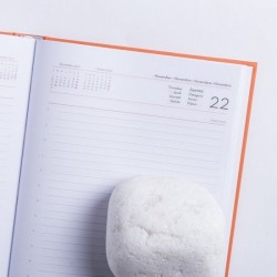 Agenda A5 en cuir synthétique