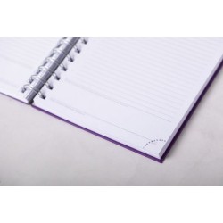 Agenda A5 en cuir synthétique